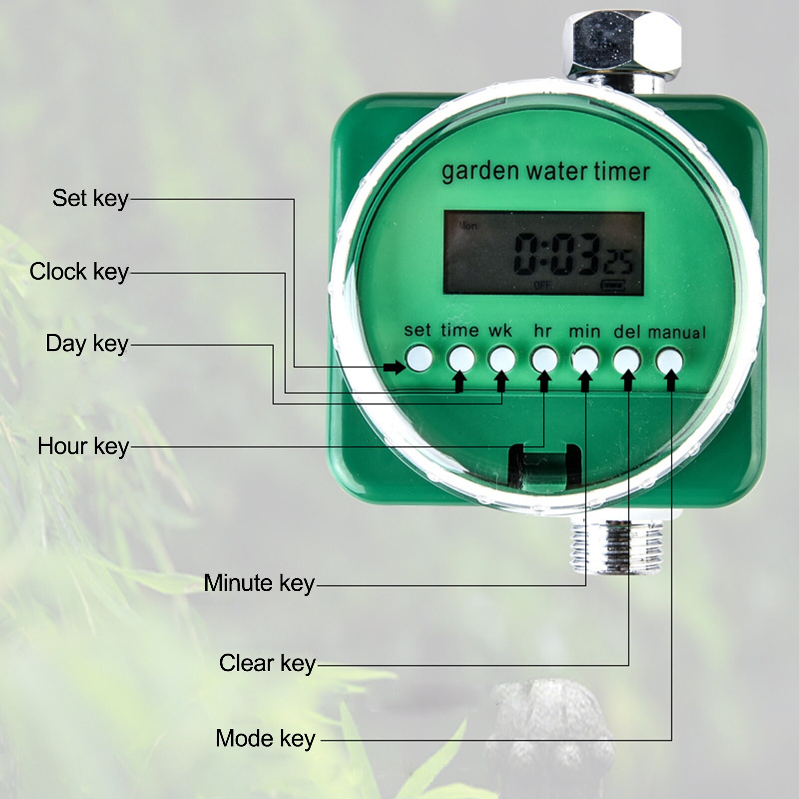 On/Off Water Faucet Hose Timer Irrigation System Controller Digital Water Timer Programmable Outdoor Single Outlet Auto Tools
