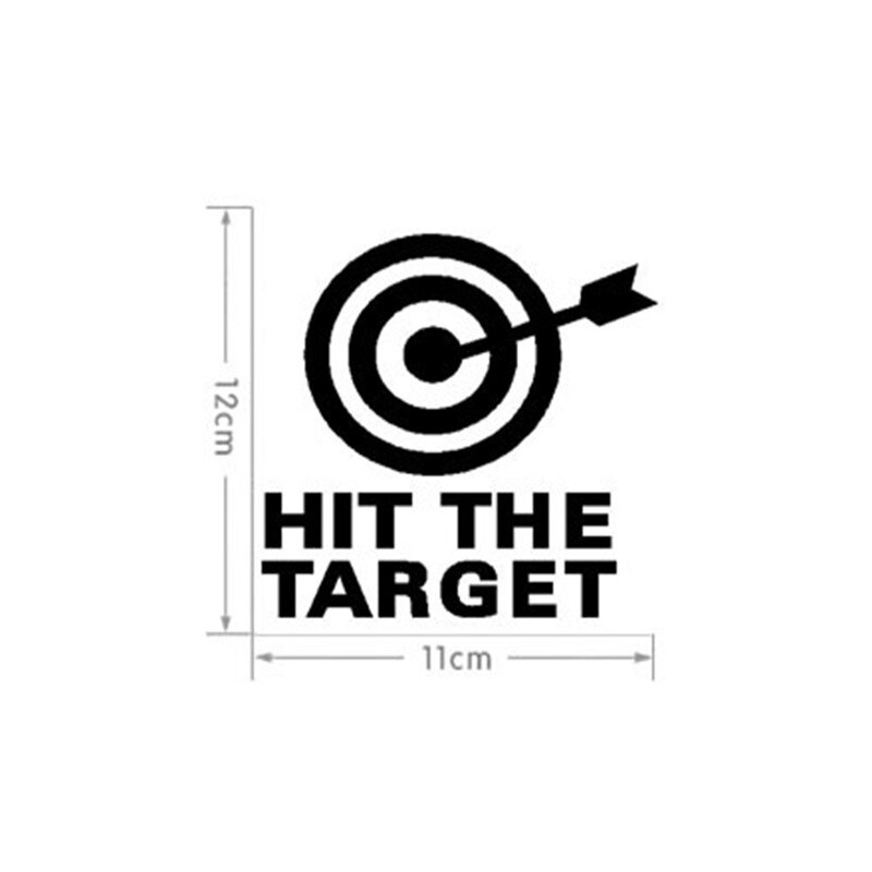 Diy Arrow & Raakte Het Doel Toiletbril Badkamer Sticker Waterdicht Brief Herinneren Grappige Wc Stickers