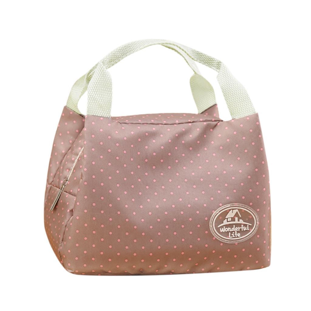 Kawaii sac à déjeuner pour femmes enfants école boîte à déjeuner isolé toile sac à déjeuner thermique Portable fermeture éclair sacs à déjeuner bolsa termica: CO