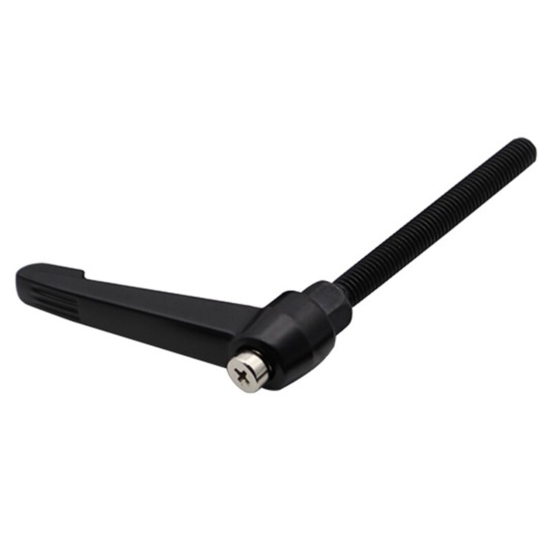 4 PCS Clamp Lever Handle, M8 Stainless Steel External Thread Adjustable Handle Machine Handle, Black (40 mm)