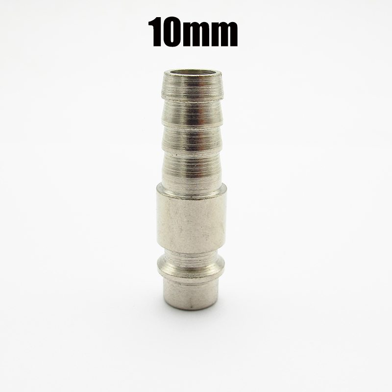 Adaptador de conector rápido para compresor de aire, accesorio neumático de lengüeta de manguera de 1/4 ", 3/8", 1/2 ", BSP x 6/8/10mm: Negro