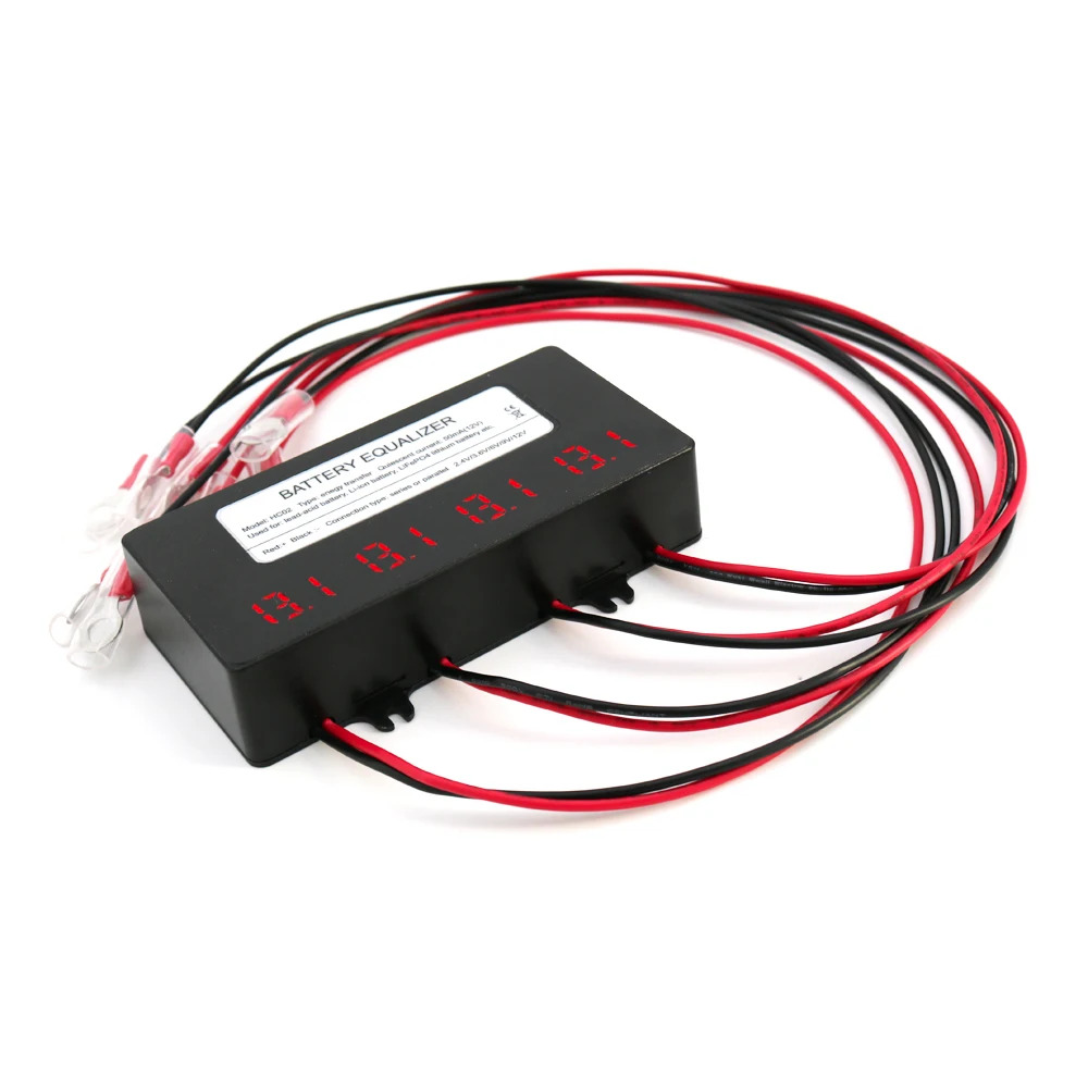ECUALIZADOR DE BATERÍA para dos piezas, regulador de cargador de batería de plomo ácido AGM, 12V, 24V