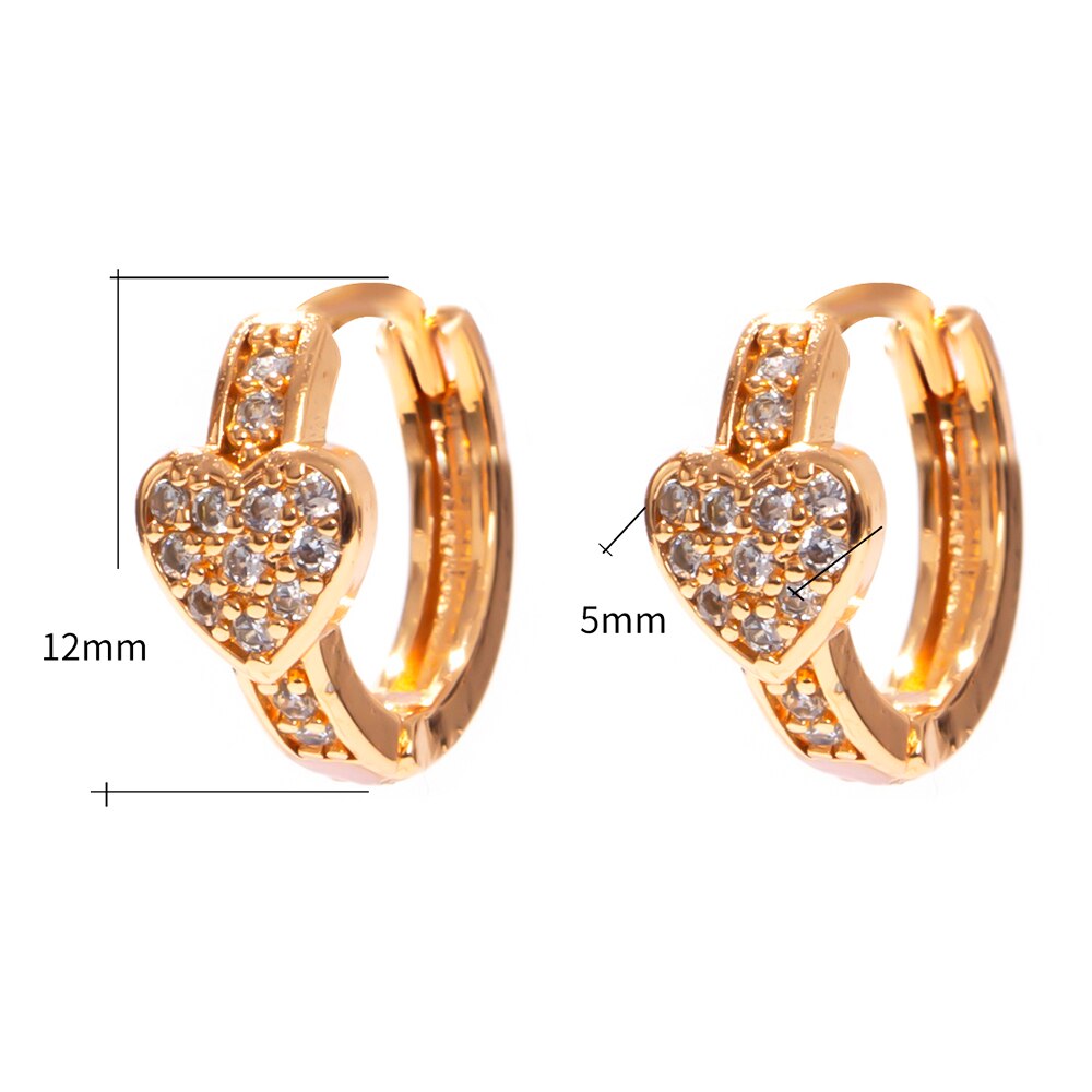 Essff adorável doce coração design brincos de argola para mulheres meninas piercing círculo brinco delicado pequenos presentes acessórios jóias: FY0071