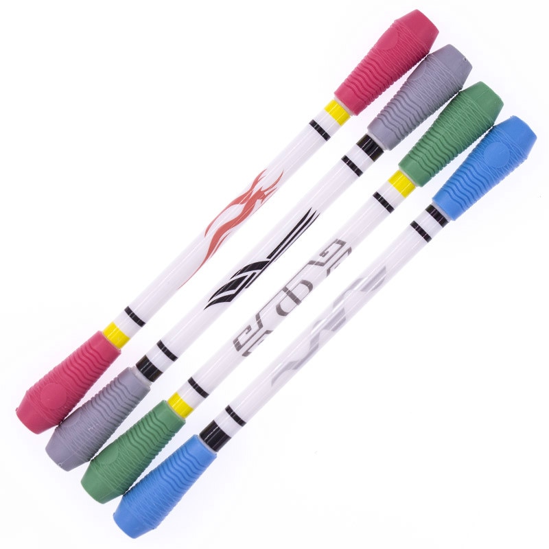 2Pcs Spinning Pen Turn to Scroll Ballpoint Pen Multifunction Stationery Enhance Learning Kids Office Supplies