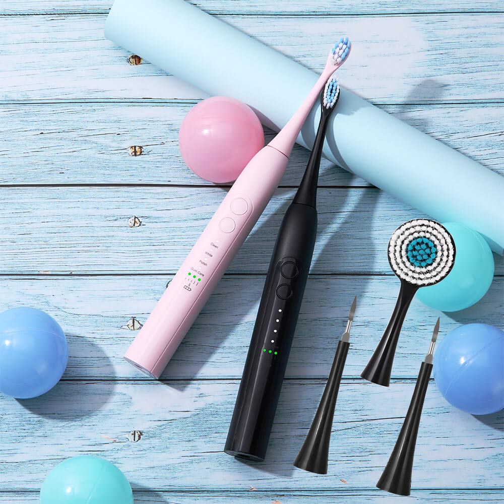 Sonic elektrisk tannbørste oppladbar brosse en tannbørste ultrasonisk ansiktsrensebørste erstatning tannskalerhode