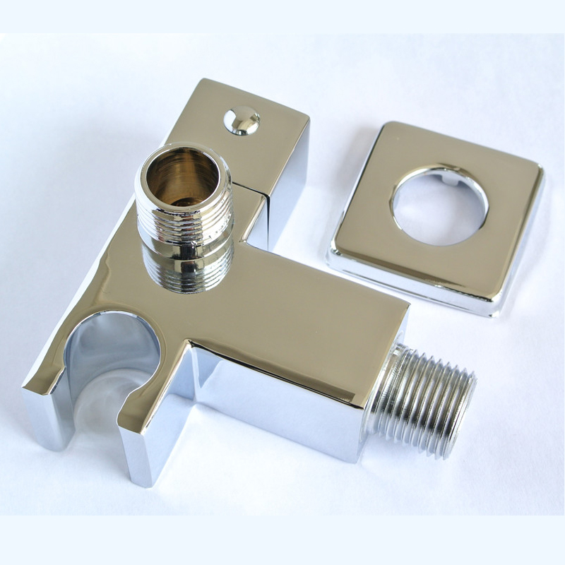 Brass Kitchen Bathroom Accessories Angle Valve with Holder for Toilet / Sink / Basin / Water Heater Angle Valves 1/2"