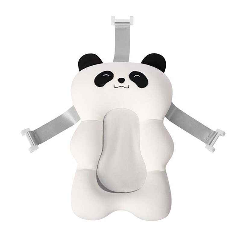 Baby Douche Bad Pad Antislip Bad Seat Ondersteuning Mat Pasgeboren Veiligheid Bad Ondersteuning Kussen Opvouwbaar Soft kussen: panda