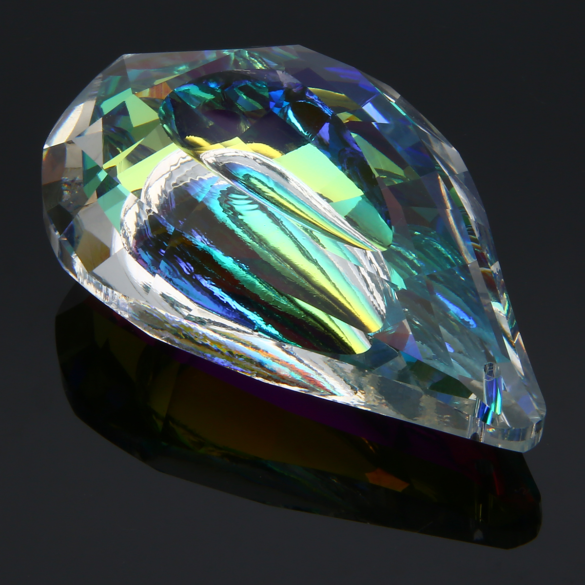 1pc 76mm Colorful Chandelier Glass Crystals Drops K9 Crystal Lamp Prisms Parts Drops Pendants