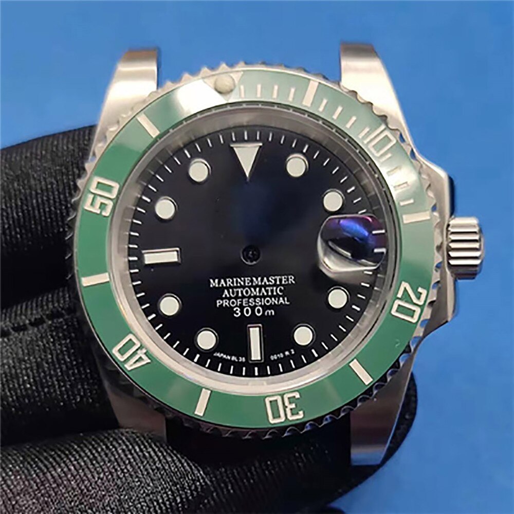 41MM Diving Watch Waterproof Case Watch Case Dial Bezel Pointers for NH35/36 Movement