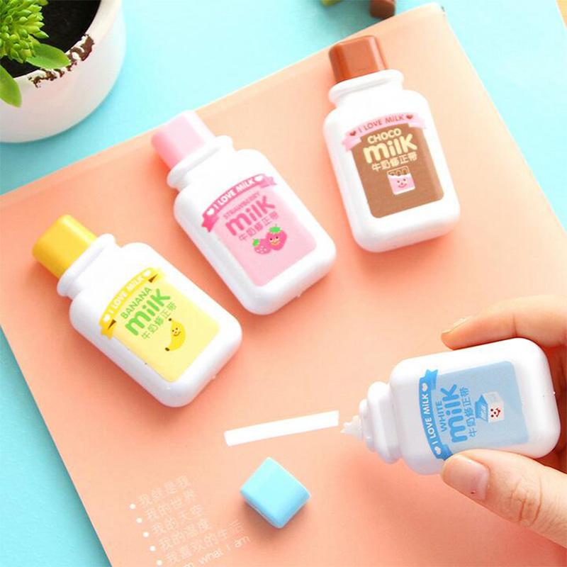 Cute Cartoon Correction Tape Milk Bottle Style for Student and Officer Office School Supplies Stationery Correction Tape