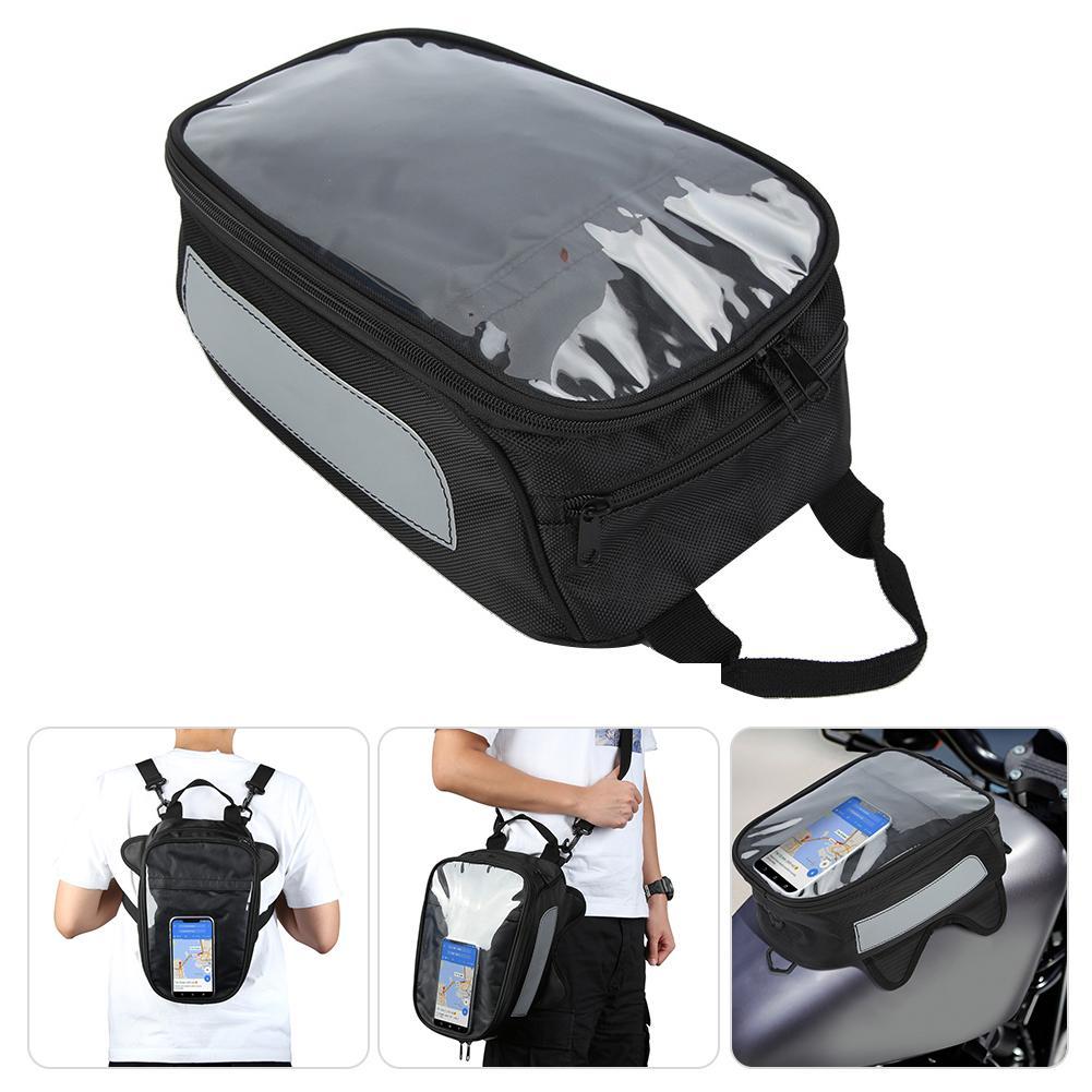 Waterproof Magnetic Motorcycle Oil Fuel Tank Storage Bag Phone Pouch Backpack
