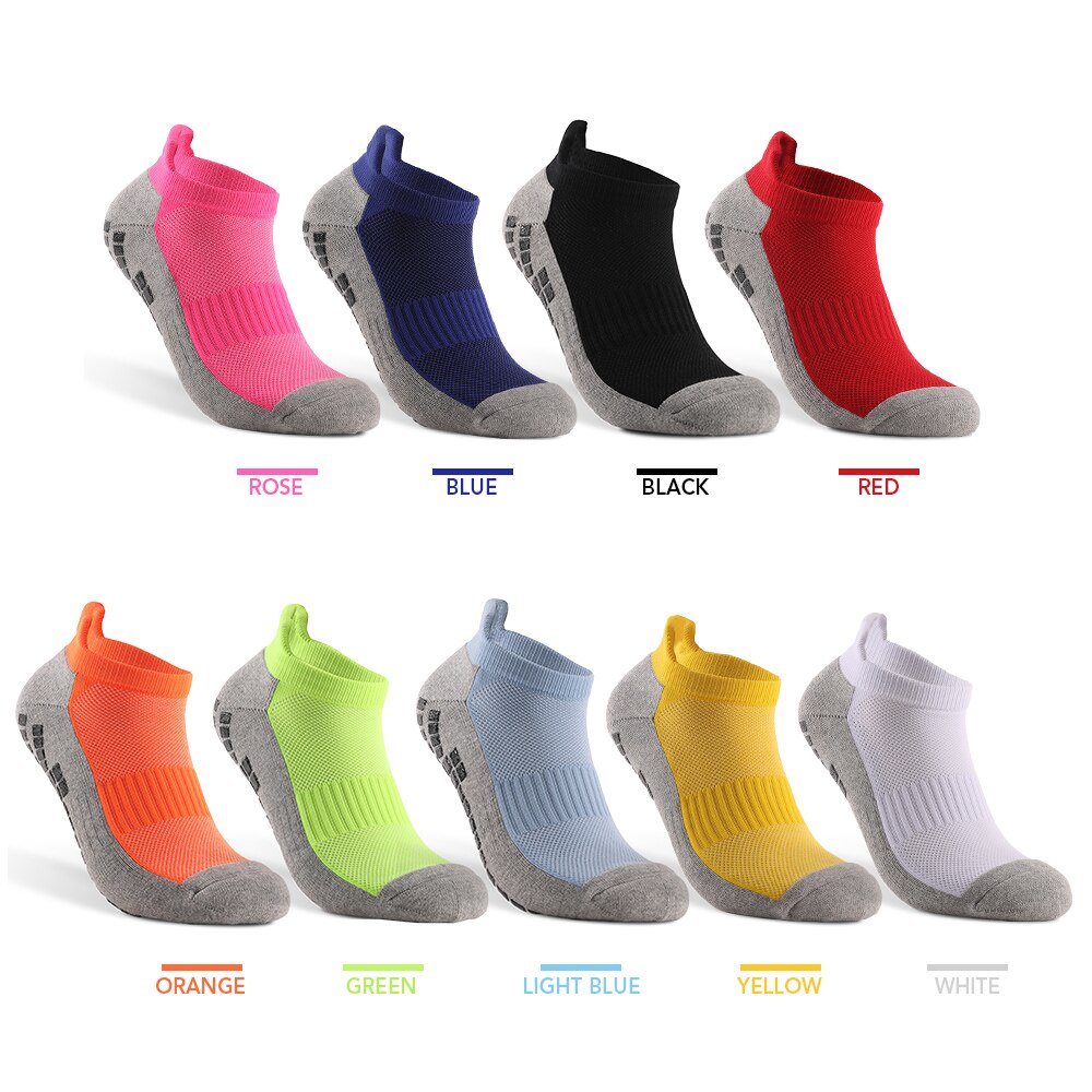 Anti-skid Soccer Socks Athletic Low-cut Socks Breathable Quick Dry Wear-resistant Athletic Socks for Football Basketball Sports