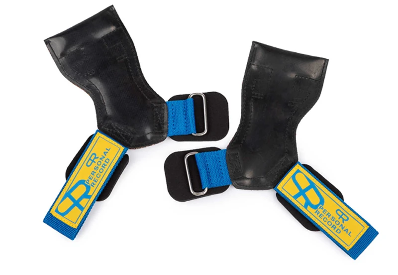 Fitness handschuhe Fitness Studio Powerlifting Gewichtheben Handfläche Handgelenks chutz ziehen-hoch Kreuzheben Crossfit Anti-Rutsch-Hände tütz handschuh: Blau