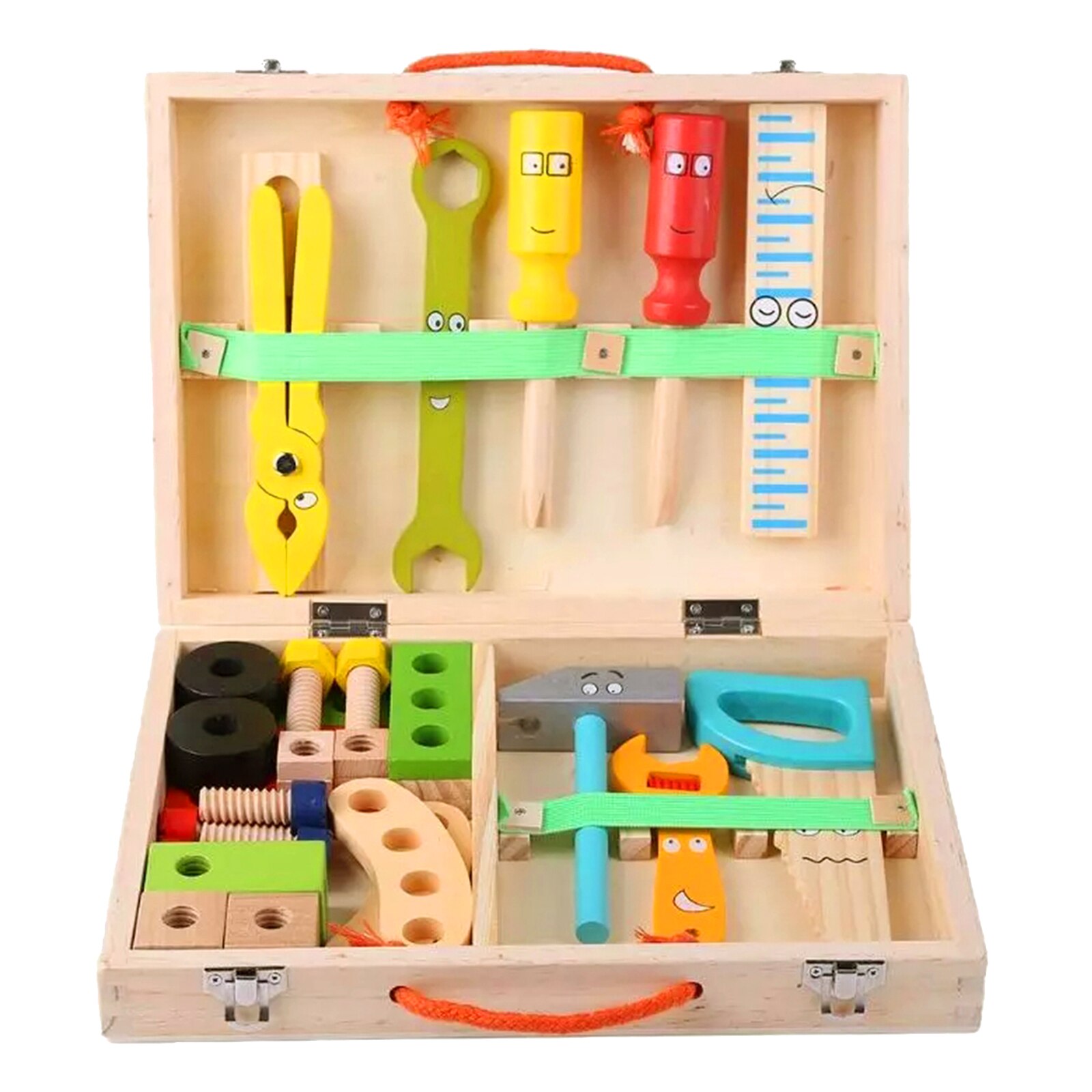 Kids Wood Repair Set Tool Assembly Toys Repair Tool Box Educational Toys for Boy Girls Kids Portable