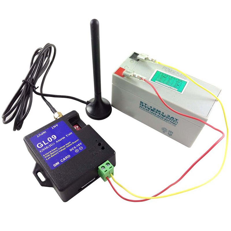 GL09 8 Channel Battery Operated App Control GSM Alarm Systems SMS Alert Security System
