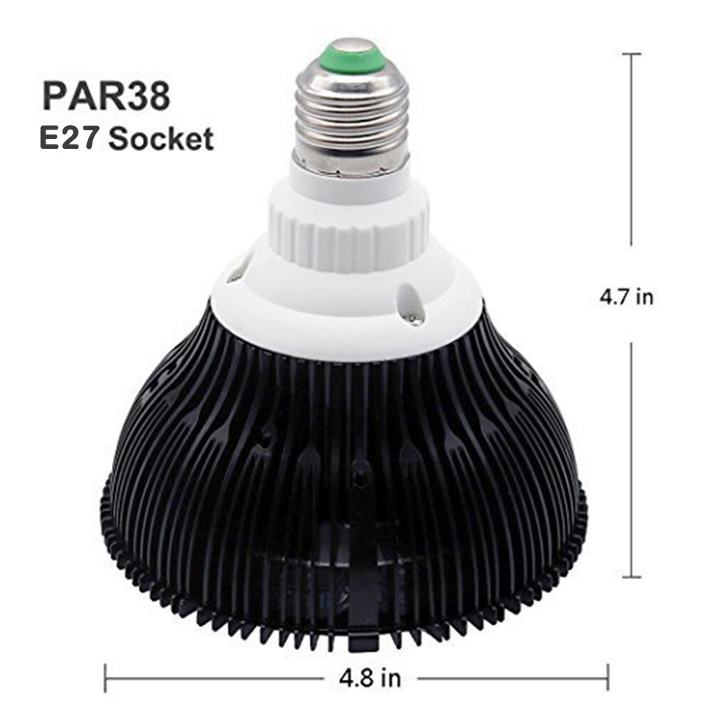 Rødt lys terapi lampe 660nm dyb rød & 850nm nær infrarød 54w med sokkel infrarød lys terapi de anti aging 54w led rød