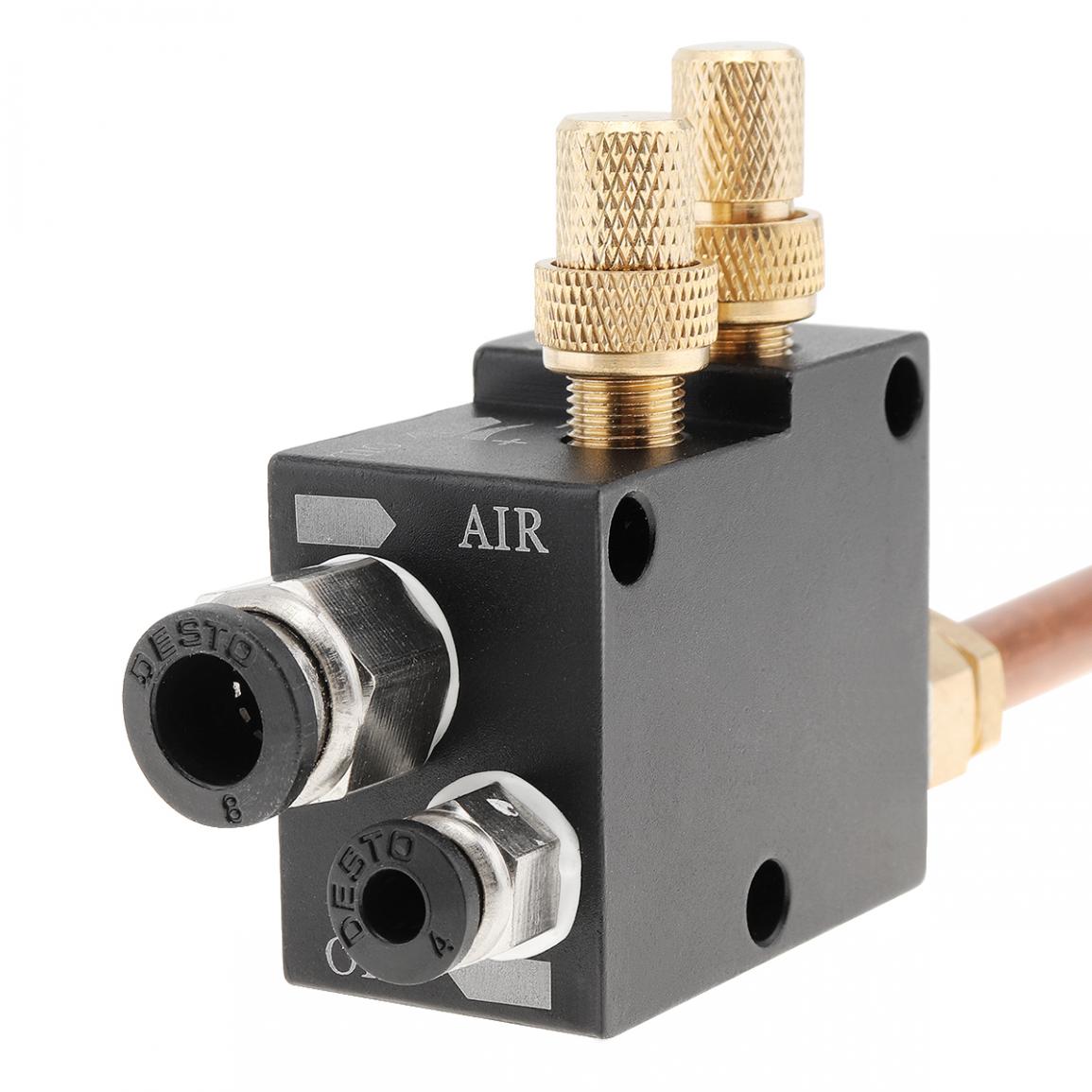 Precisie Mist Koelvloeistof Spray Systeem Met 20 Cm Koperen Pijp En Terugslagklep Voor Metalen Snijden Graveren Cooling Machine/cnc Draaibank