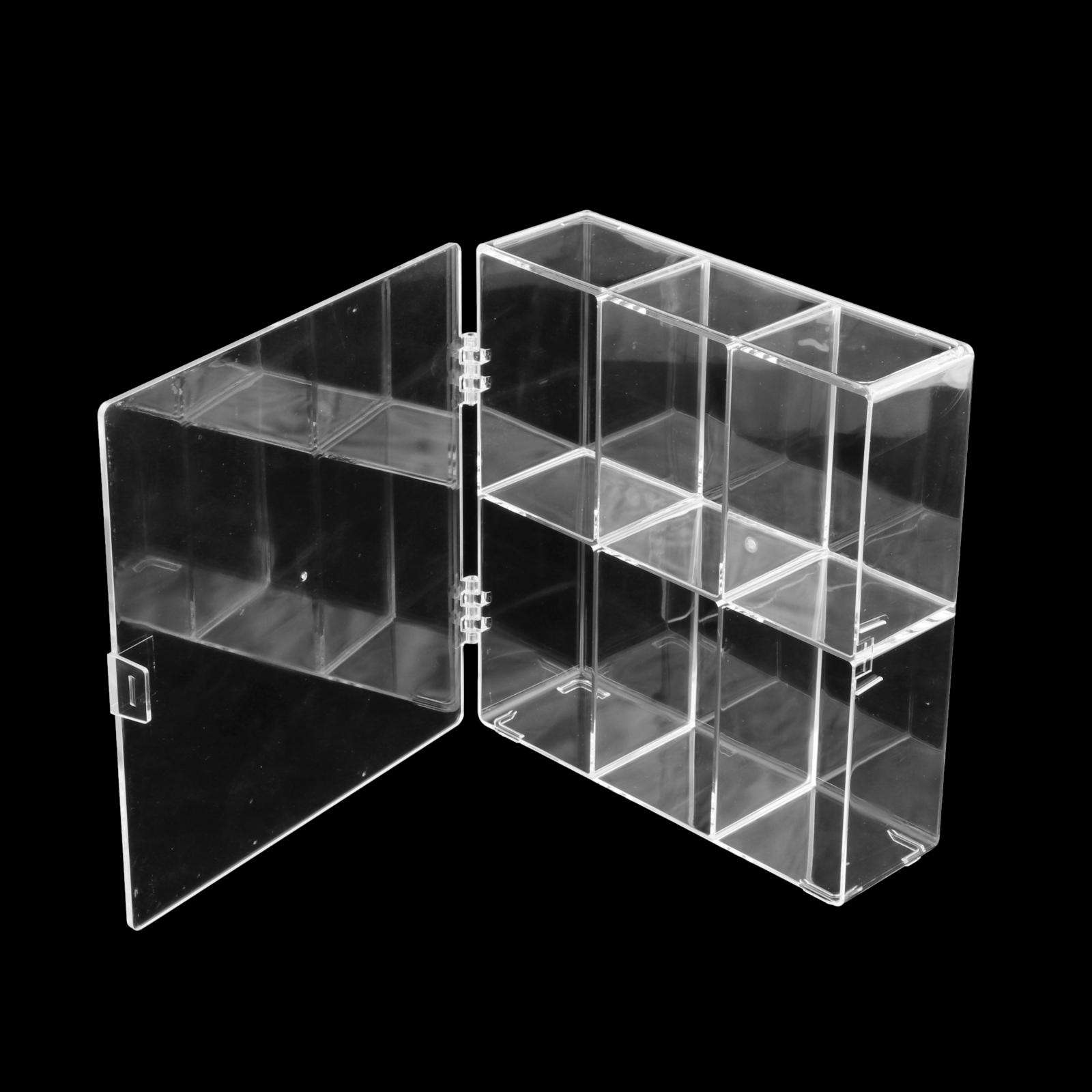 Acrylic Display Rack Assemble 6-Compartment Perspex for Cosmetic Living Room