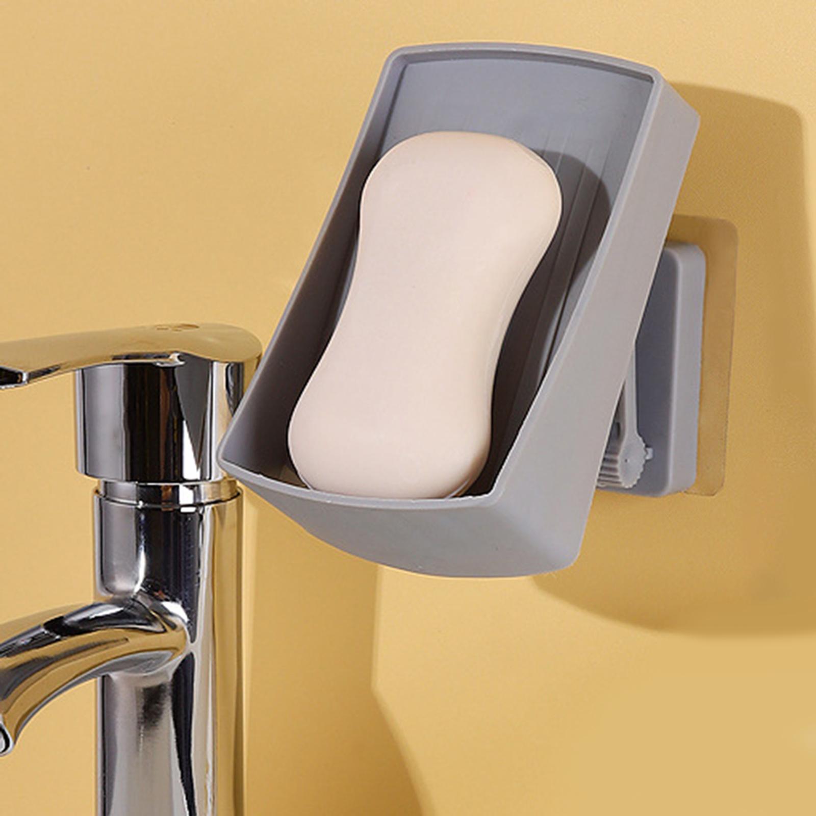 Soap Dishes with Slotted Drain Soap Saver for Countertop Bath Soap Container