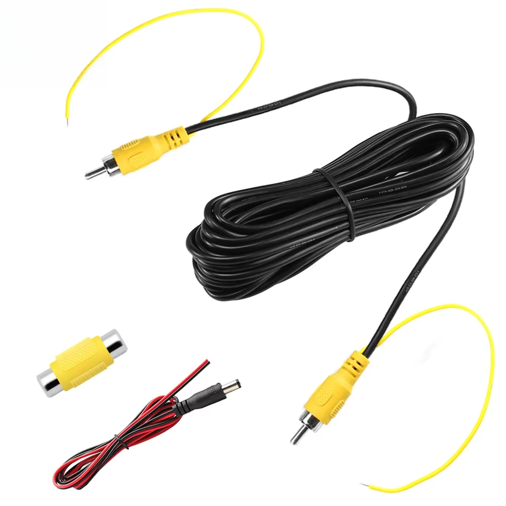 Ownice Neues doppelt abgeschirmtes RCA-Videokabel für Monitor- und Sicherung-Rückfahrkamera-Verbindung, 6 m, 8 m, 10 m, 15 m, 20 m, AV-Verlängerung
