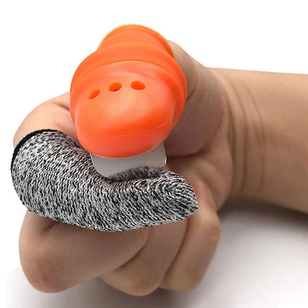 2 Pcs Of Anti-cut Finger Cots Cutting Vegetables Protect Picking Gloves Finger Home Finger Cover Tool Fingertip Kitchen Gad W0c0