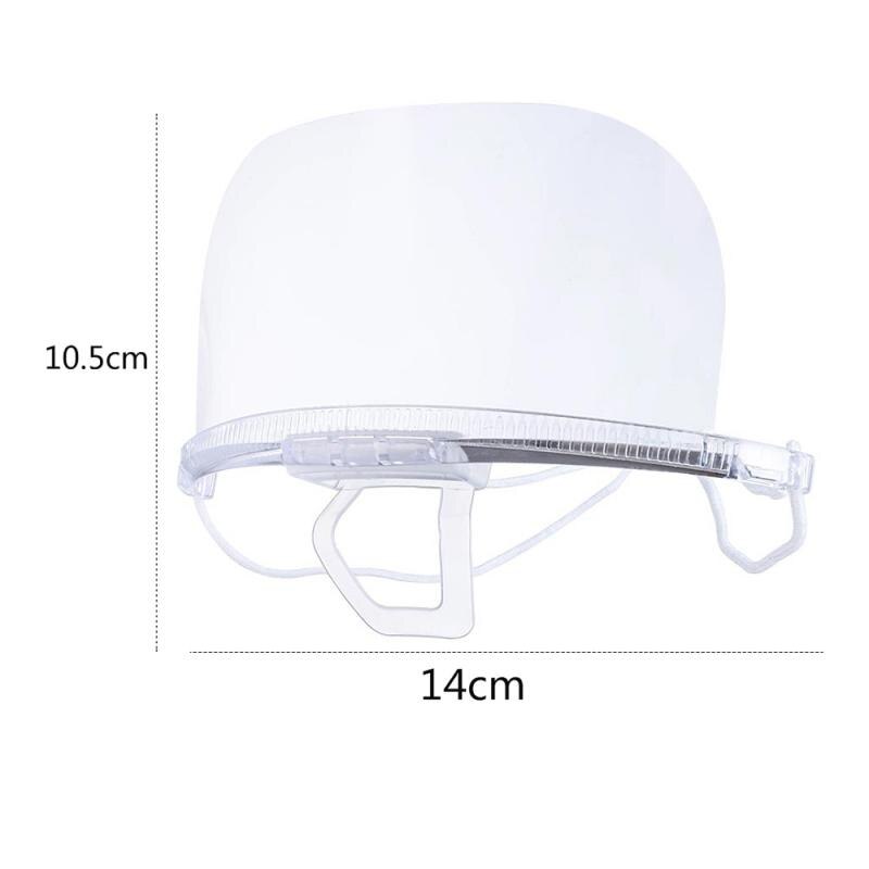 10pcs PET Health Care Tool Transparent Masks Permanent Anti Fog Catering Food Hotel Plastic Kitchen Restaurant Masks Anti-saliva