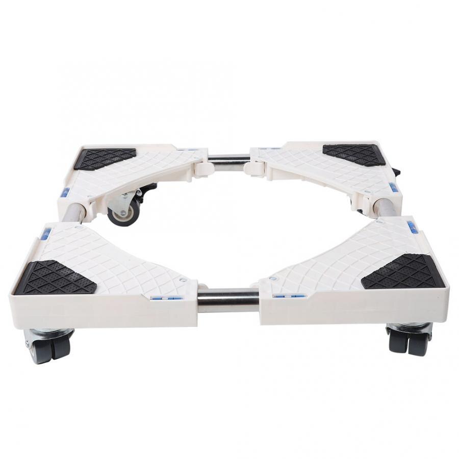 8 Wheels with Brake Washing Machine Stand Universal Movable Refrigerator Floor Trolley Fridge Base Holder Supporting Rack