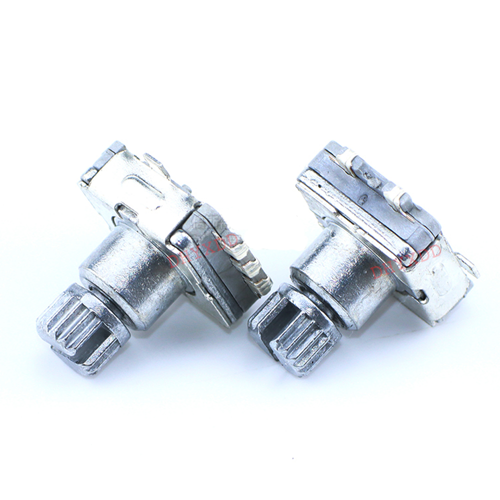 EC11 – encodeur rotatif 5 broches SMD, 5 pièces, interrupteur à poussoir, longueur de poignée 10MM, arbre à prunier