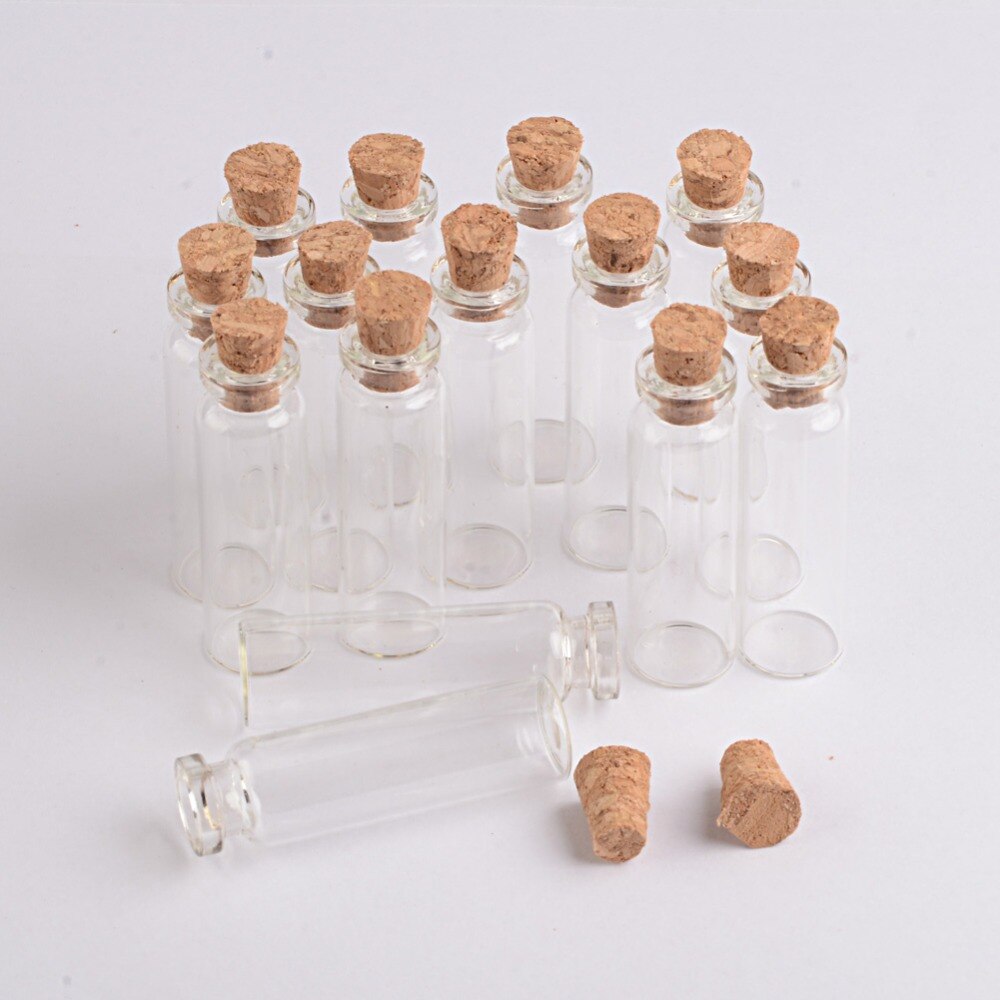 12*40*6mm 2,3 ml Glasflaschen Mit Korken Kleine transparent Mini Leere Glas Fläschchen Gläser 200 teile/los