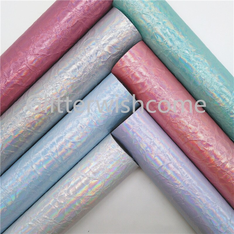21X29CM A4 Size Vinyl For Bows Iridescent Faux Leather
