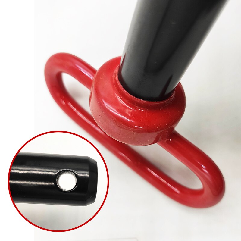 Trailer Tow Hitch Lock Pin with Rubber-Coated Handle, Red Head Hitch Pin,