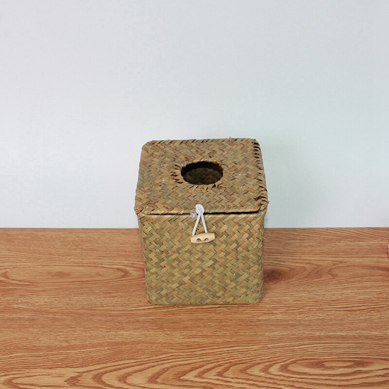 2 Pack Vierkante Zeegras Facial Tissue BoxDecorat... Grandado