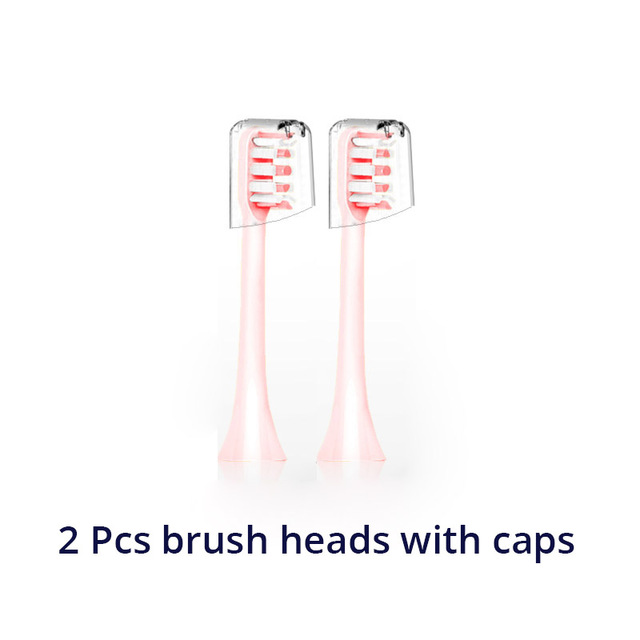 Xiaomi SOOCAS X3 SOOCARE elektryczne szczoteczki robić zębów jedzenie stopień włosia wymienne końcówki robić szczoteczki dysze z osłoną przeciwpyłową: 2PCSpink