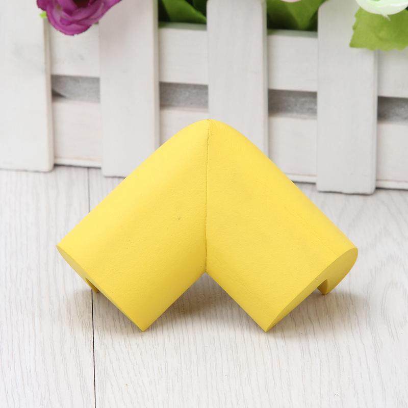 4Pcs Foam Baby Safety Corner Table Protector Soft Edge Corner Guards Child Safety Security Safe Proof Cushion Guards Protection: yellow