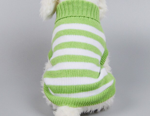 Pull tricot chaton chiot | Chien chat, tricot classique col roulé, tricot animal de compagnie, automne hiver manteau vêtements 3 couleurs