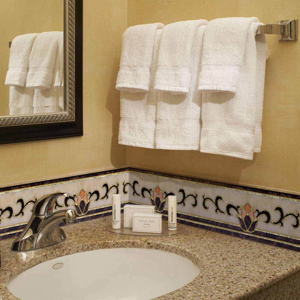 1 Pc Wallpaper Border Sticker Waterproof Self Adhesive Gold-plated Floral Stickers Waist Line Wall Sticker (500X10CM)