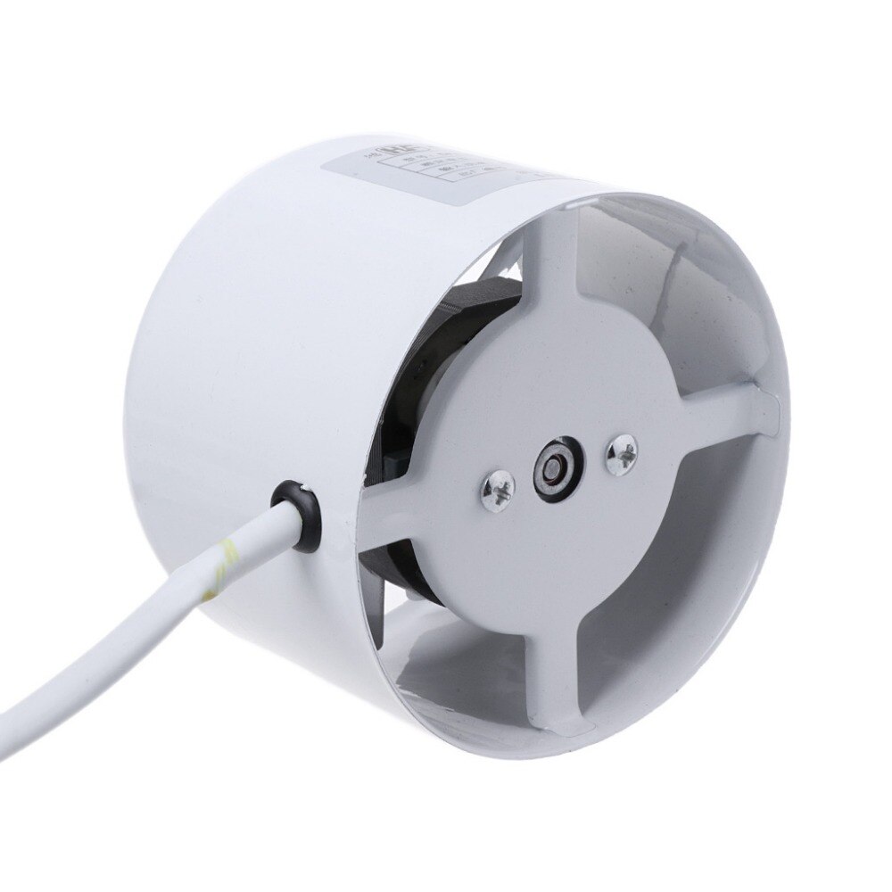 2800R/Min Duct Booster Vent Fan Metal 220V 20W 4 Inch Inline Ducting Fan Exhaust Ventilation Duct Fan Accessories
