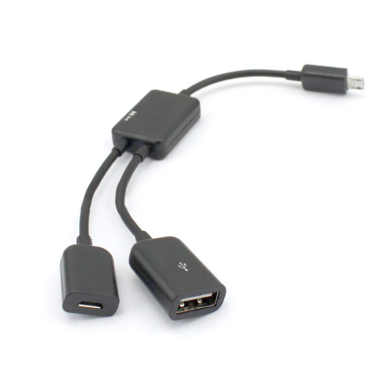 2 in 1 Micro USB OTG Hub Power Charging Adapter Cable for Samsung Galaxy S4/Note8 SONY lt26i Nexus microusb data USB Phone cable