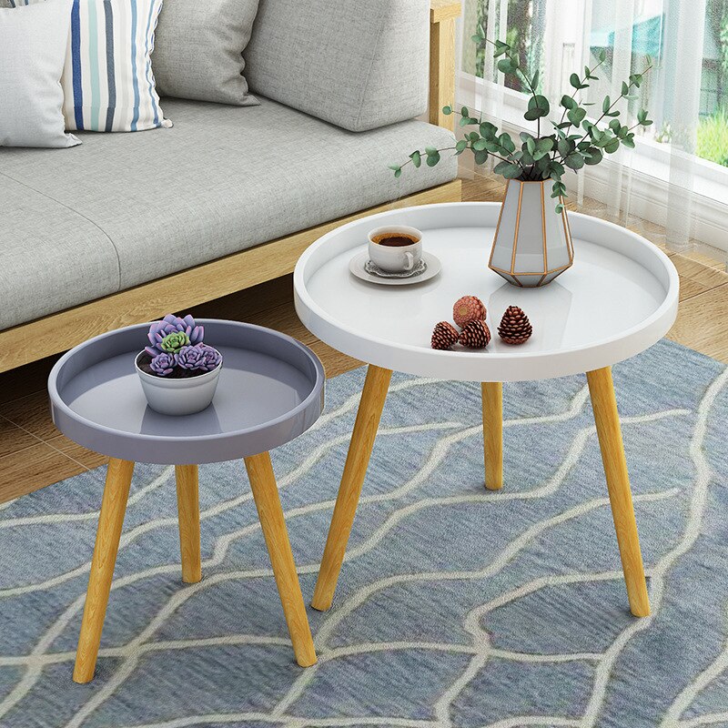 Japanese High Side Table Bedside Table Wooden Ins Simple Small Coffee Table Modern Sofa Side Table Coffee Tables