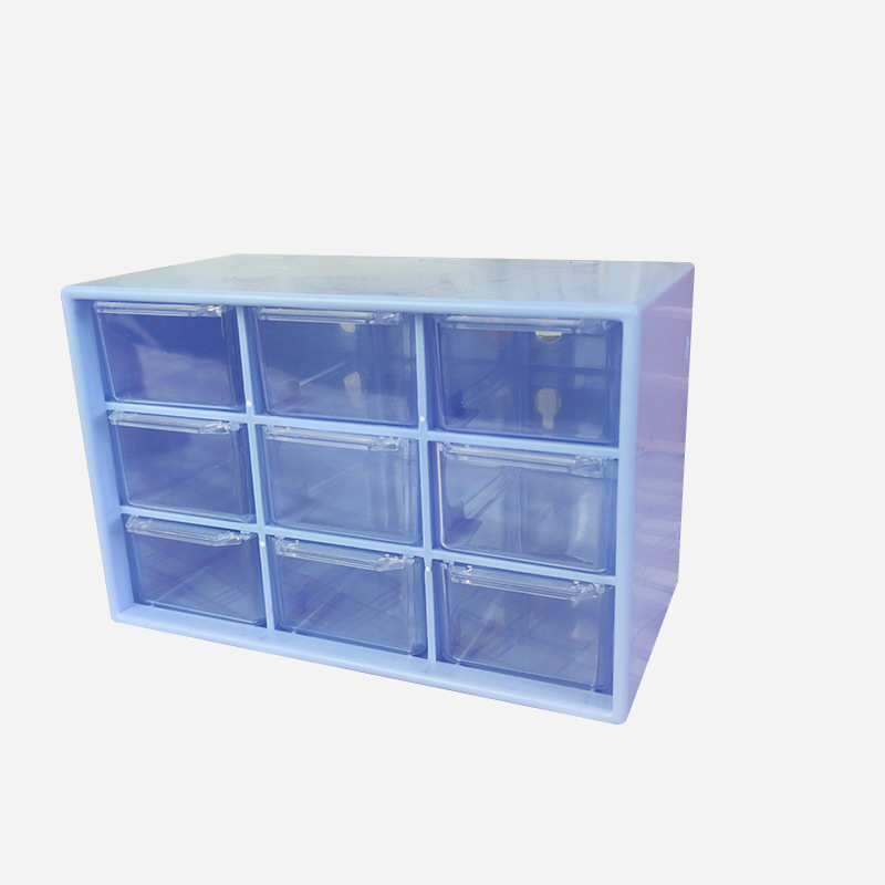Bureau-organizer, compacte, draagbare opbergdoos met meerdere vakken, stofbestendige bureau-lade-organizer voor studiekamer of slaapkamer: Geel