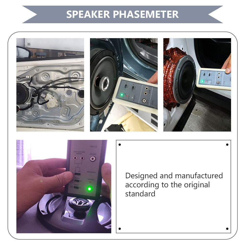 Speaker Polariteit Tester Speaker Fase Meter Auto Audio Systeem Test Phasemeter
