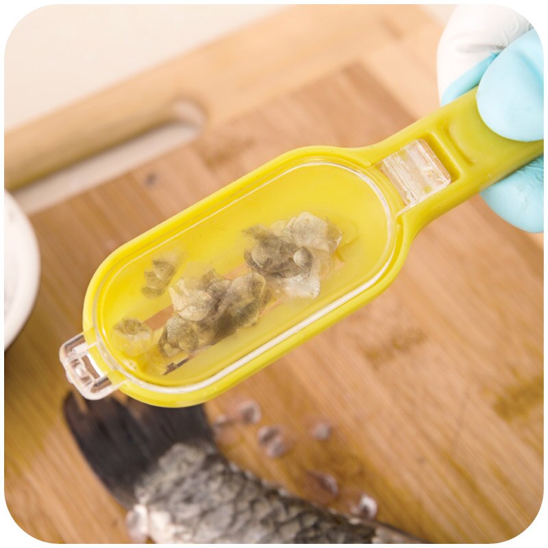 Fish Cleaning Tool Practical Skin Scales Peeler Remover Brush Scaler Kit Cooking fish Scraper Kitchen Accessories-019