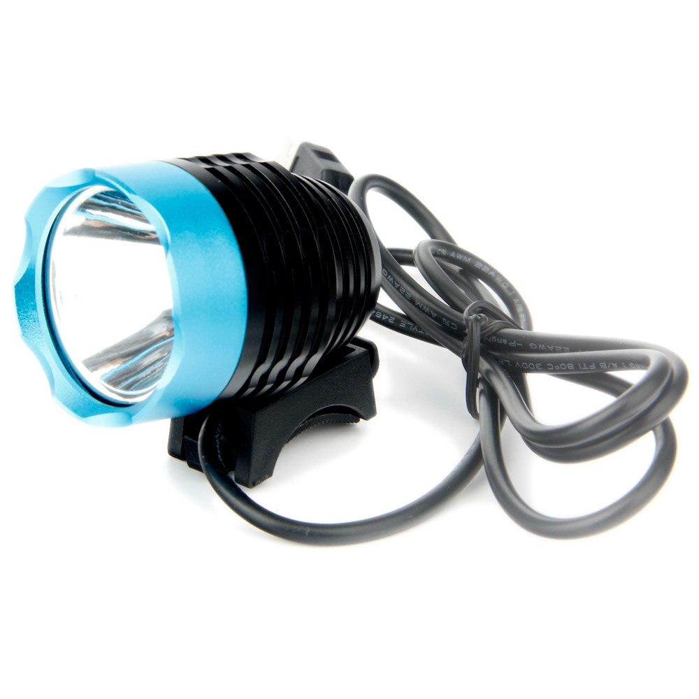 3000lm cree xm-l  t6 led usb cykelljus cykling pannlampa vattenpoof mtb cykel frontlampa camping vandring pannlampa cykel ljus: Svart blå