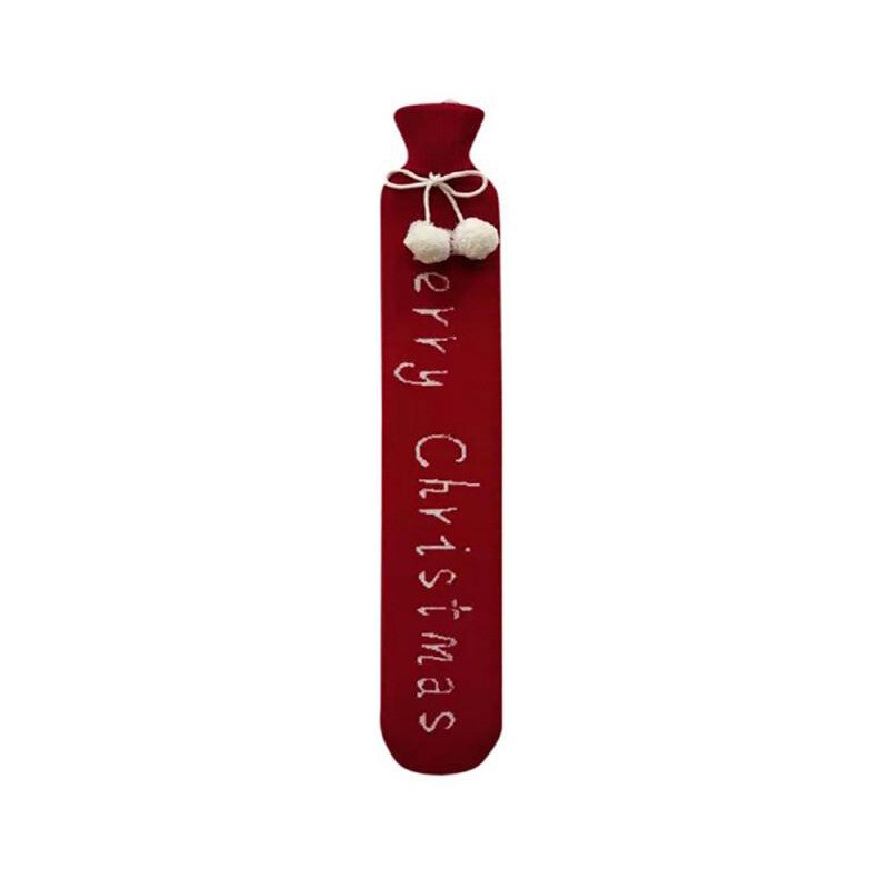 1pc en caoutchouc sac d'eau chaude Jet d'eau tricot 2000ml longue 2L main plus sac d'eau chaude détachable tricot bouteilles d'eau chaude: 8