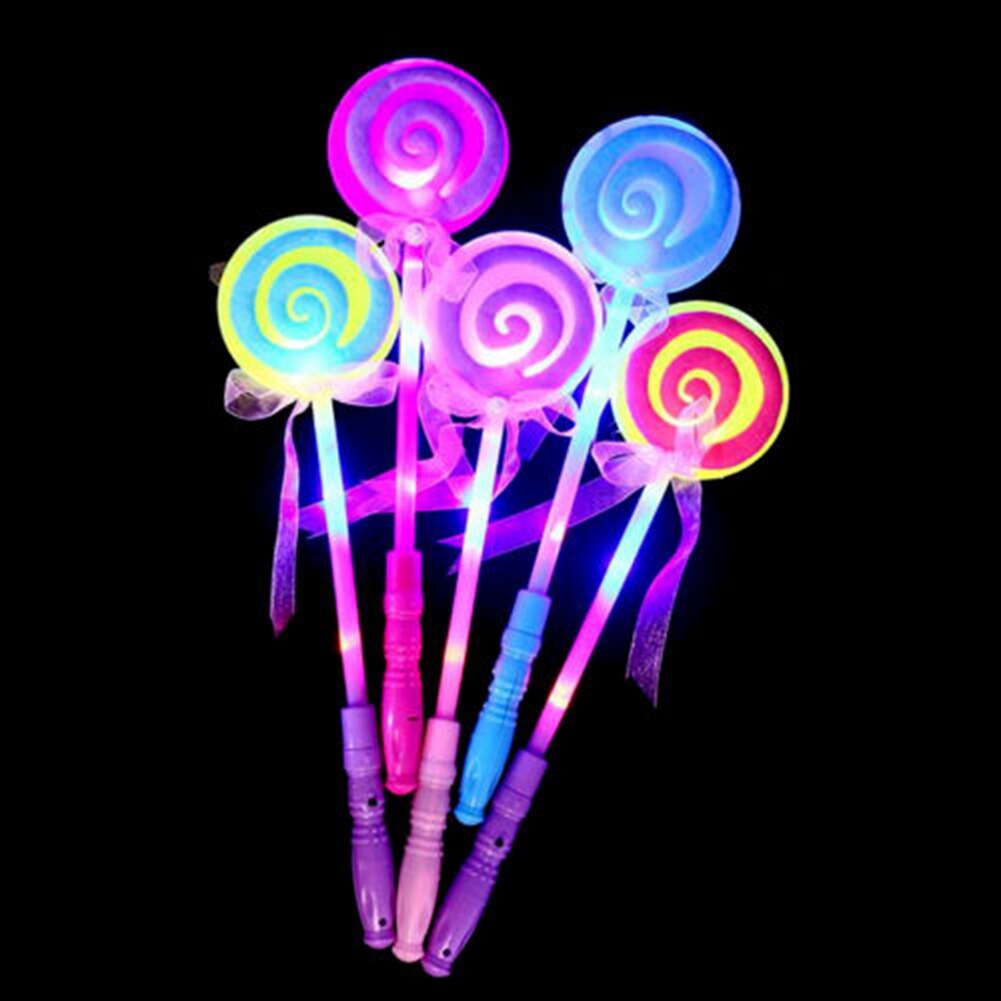 Led lollystokje les licht op knipperende fee magische prinses lollystokje meisje kerstmis voor gloeiende feestbenodigdheden speelgoed