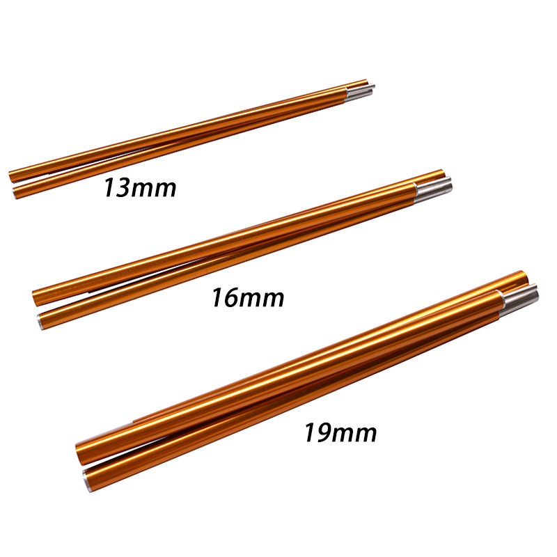 Cest UL 120CM Long Diameter 13MM/16MM/19MM BLACK/RED Color Tent Rod Support Pole Shelter Tarp Canopy Aluminium Alloy