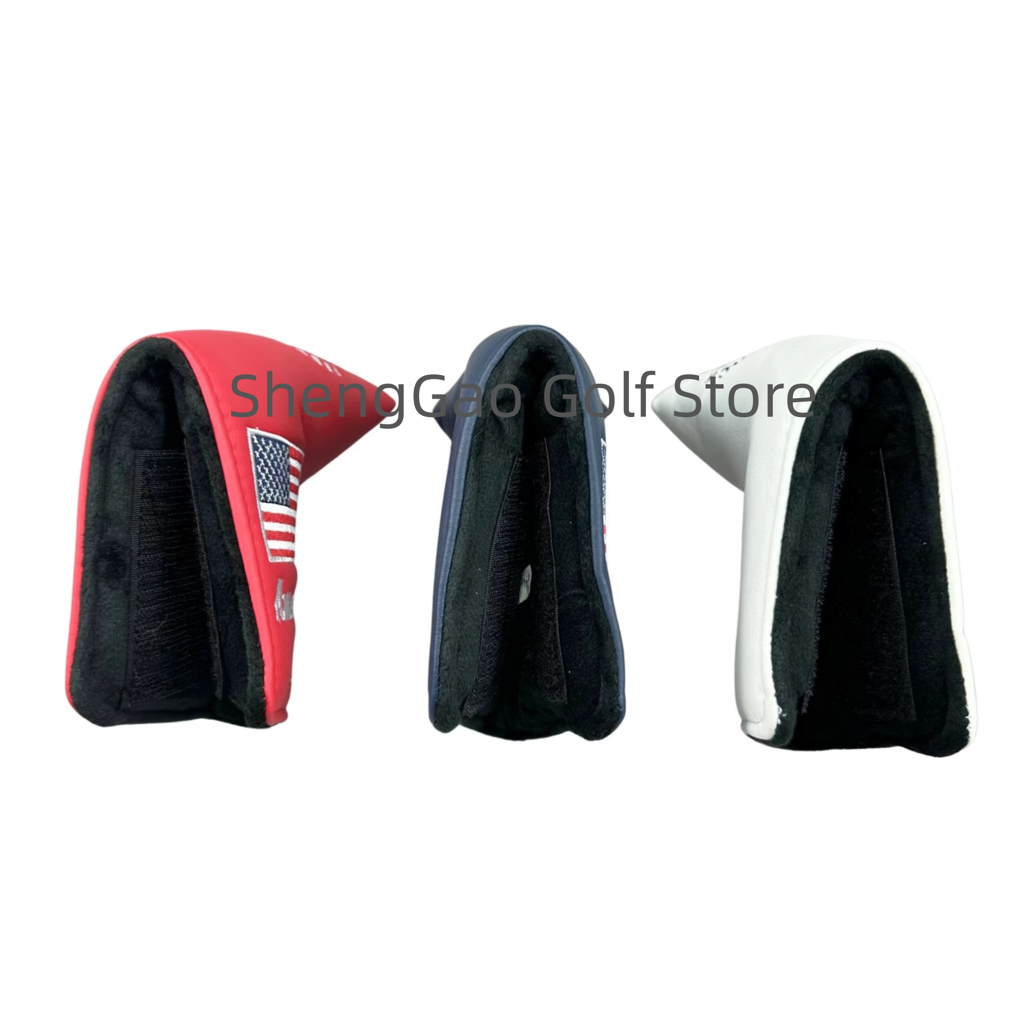 1pc Golf Putter Abdeckung PU Leder Verschluss Kiefer aufbringen Golf Verein Abdeckung Klinge Putter Abdeckung Schutz