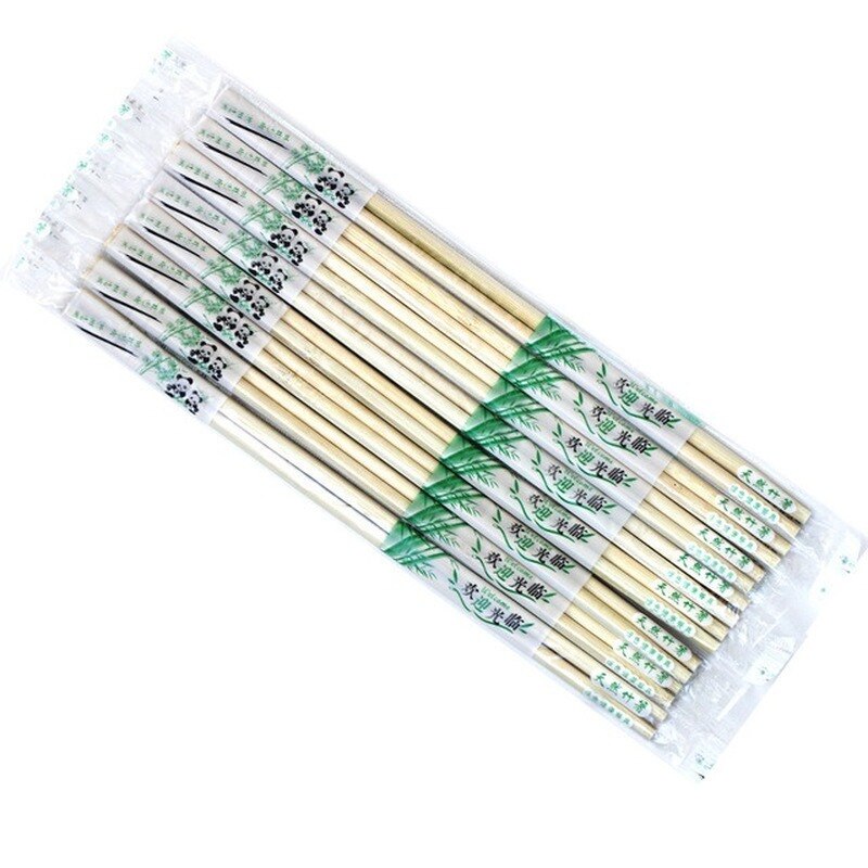 100Pairs Wegwerp Eetstokjes Bamboe Hout Chopstick China Restaurant Bestek