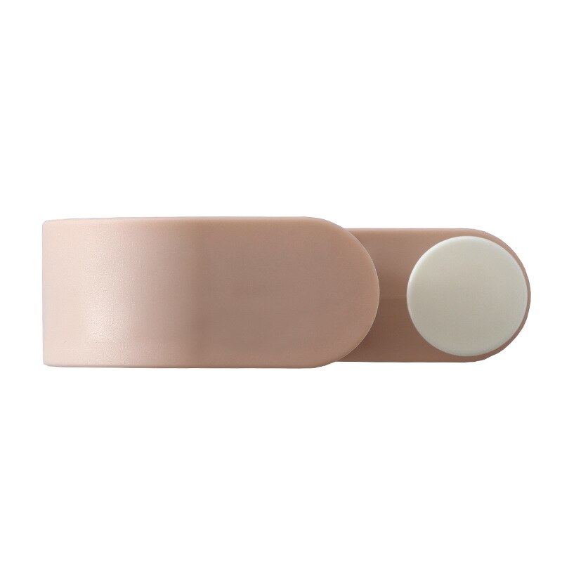 Veggmontert moppholder moppkrok nordisk kostholder selvklebende krok til mopp hengende kost vegg klebrig baderomskrok: Rosa