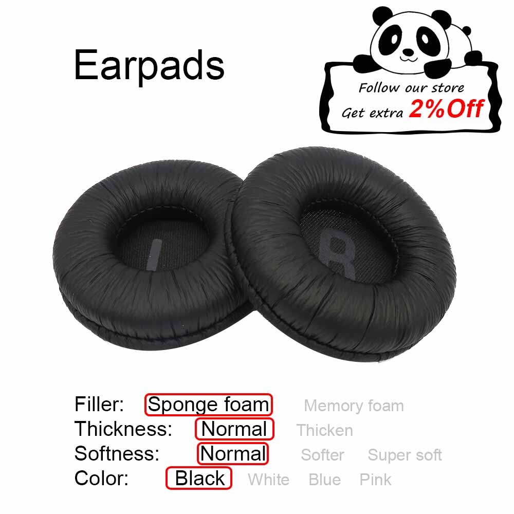 Ear Pads For Sennheiser HD25 HD25II Headphone Earpads Replacement Headset Ear Pad PU Leather: Black Earpads